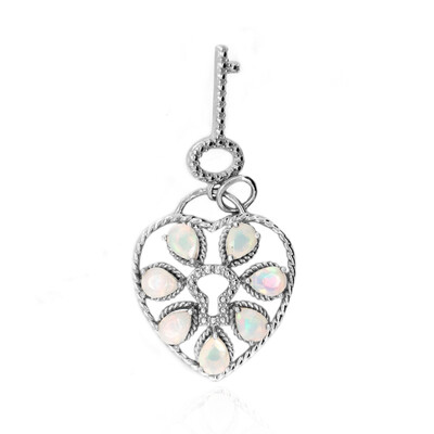 Welo Opal Silver Pendant