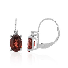 14K Malaya Garnet Gold Earrings