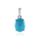 Sleeping Beauty Turquoise Silver Pendant