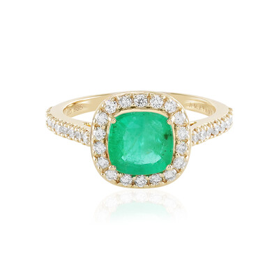 14K Russian Emerald Gold Ring (AMAYANI)