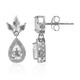 White Topaz Silver Earrings