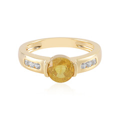 Madagascar Yellow Sapphire Silver Ring