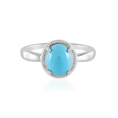 Sleeping Beauty Turquoise Silver Ring