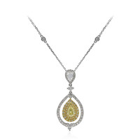 14K SI2 Yellow Diamond Gold Necklace (CIRARI)