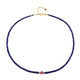 Madagascar Blue Sapphire Silver Necklace (Riya)