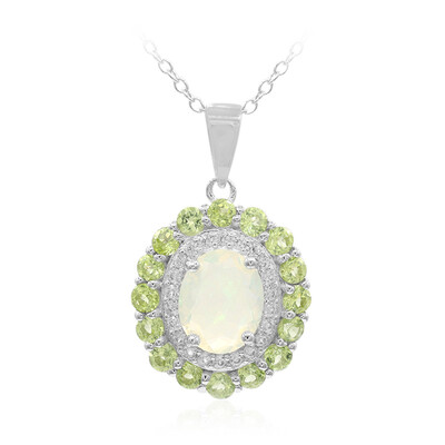 Welo Opal Silver Necklace