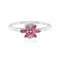 Brazilian Pink Tourmaline Silver Ring