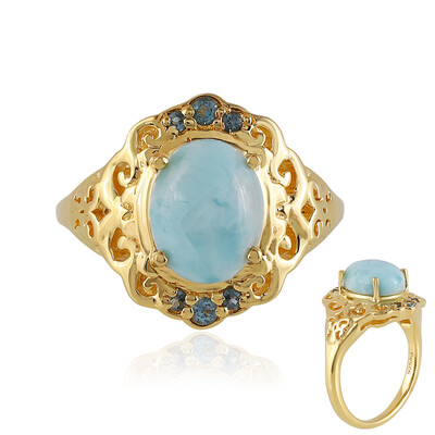 Larimar Silver Ring