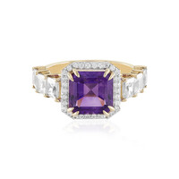 9K Zambian Amethyst Gold Ring (SUHANA)