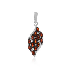 Indian Garnet Silver Pendant