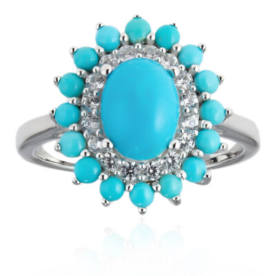 Sleeping Beauty Turquoise Silver Ring