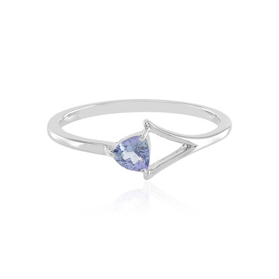 Unheated Tanzanite Silver Ring