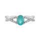 Blue Apatite Silver Ring