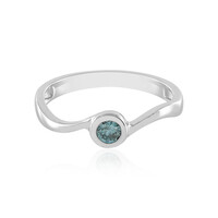 9K Sky Blue I1 Diamond Gold Ring