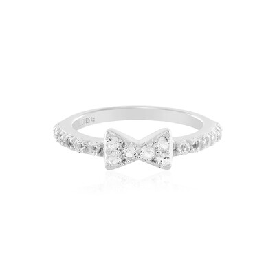 White Topaz Silver Ring