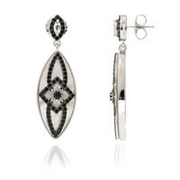 Mother of Pearl Silver Earrings (Dallas Prince Designs)