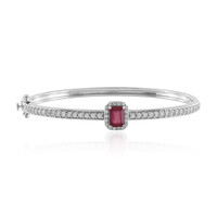 Bemainty Ruby Silver Bangle