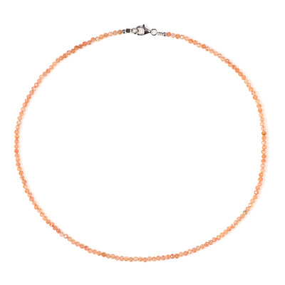 Sunstone Silver Necklace