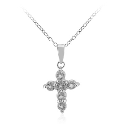 White Topaz Silver Necklace