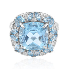 Sky Blue Topaz Silver Ring