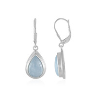 Aquamarine Silver Earrings