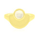 White Opal Silver Ring