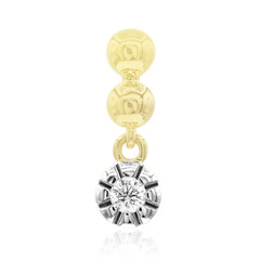 9K SI1 (G) Diamond Gold Pendant