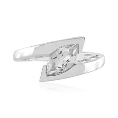 White Topaz Silver Ring