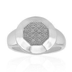 SI1 (G) Diamond Silver Ring