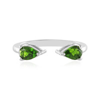 Russian Diopside Silver Ring