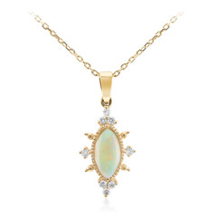 14K AAA Welo Opal Gold Necklace (CIRARI)