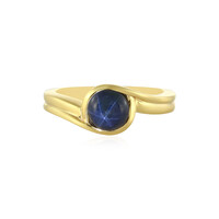 Blue Star Sapphire Silver Ring