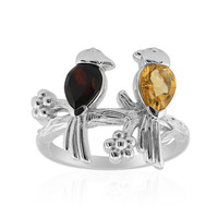 Garnet Silver Ring