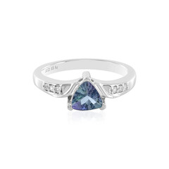 Unheated Tanzanite Silver Ring