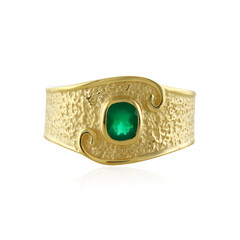 Green Onyx Silver Ring