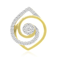 9K SI1 (G) Diamond Gold Pendant