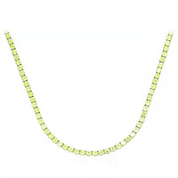 Peridot Silver Necklace