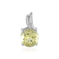 Lemon Quartz Silver Pendant