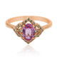 9K Pink Sapphire Gold Ring (Annette)