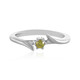 I3 Yellow Diamond Silver Ring