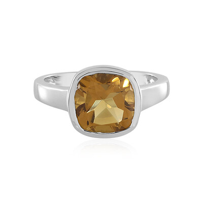 Champagne Quartz Silver Ring (MONOSONO COLLECTION)