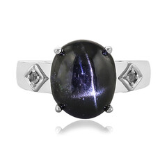 Indian star diopside Silver Ring