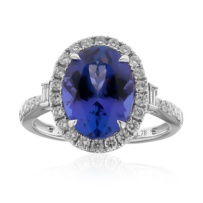 18K AAA Tanzanite Gold Ring (CIRARI)