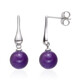 Amethyst Silver Earrings