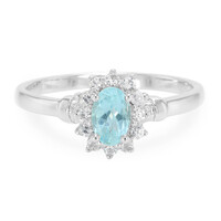 Blue Apatite Silver Ring