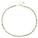 Brazilian Green Tourmaline Silver Necklace (Riya)