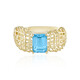 9K Swiss Blue Topaz Gold Ring (Ornaments by de Melo)