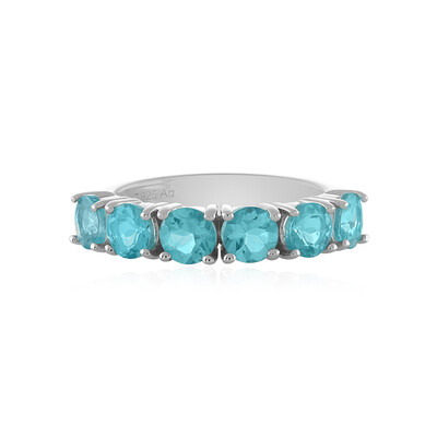 Blue Apatite Silver Ring