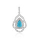 Sleeping Beauty Turquoise Silver Pendant