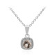 Morganite Silver Necklace